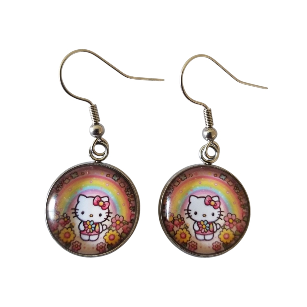 Handcrafted ello Kitty Earrings